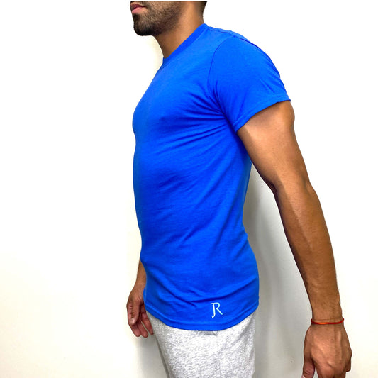 Blue Short Sleeve T-Shirt Euro Fit